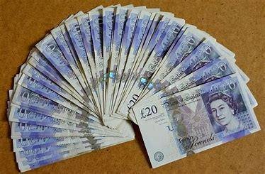 used 20 pound notes