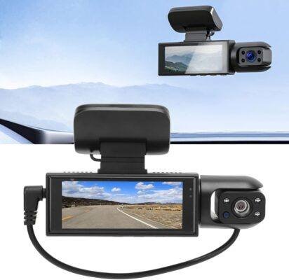 Black Box Dash Cam 1296P Super HD mounted on car windscreen recording road view