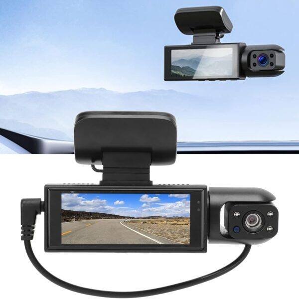Black Box Dash Cam 1296P Super HD mounted on car windscreen recording road view